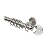 Clear Ball Stainless Steel Curtain Poles
